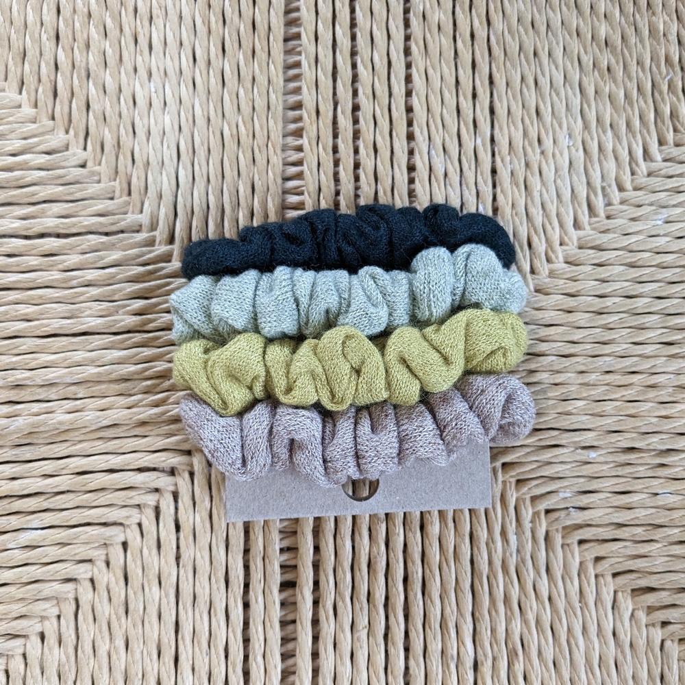 Madewell 4 pack skinny scrunchies